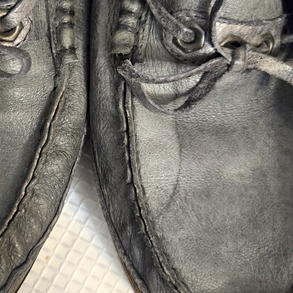 Barclay Leather Loafers Boat Shoe Eyelet Lace Slip On Casual Portugal - Picture 9 of 9